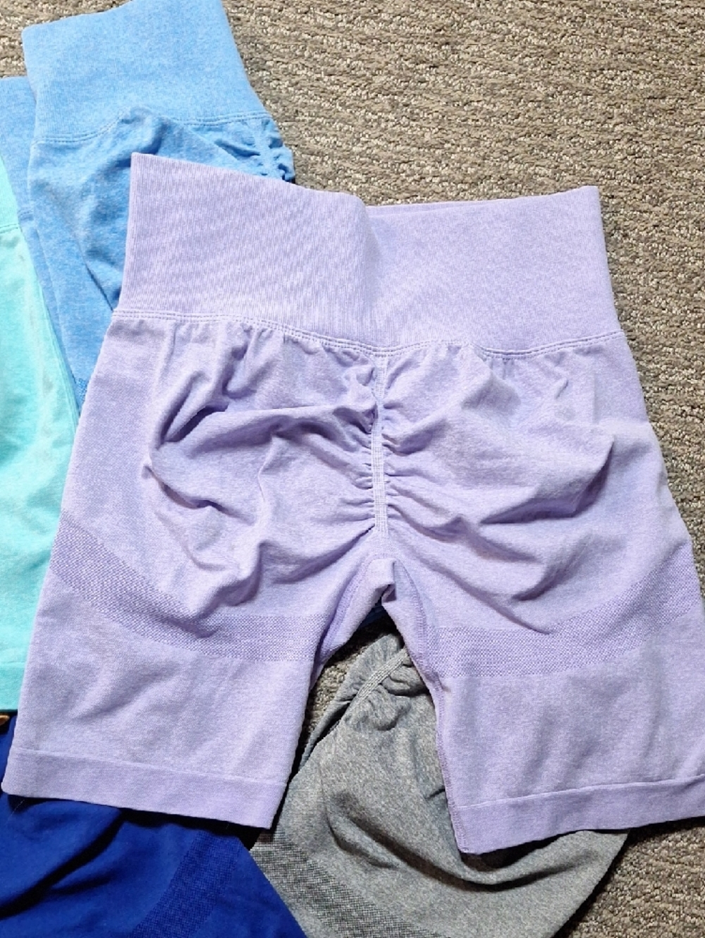 Womens Seamless Butt Scrunching Shorts - Multi Color Pack - Gym Shorts - Picture 13 of 14